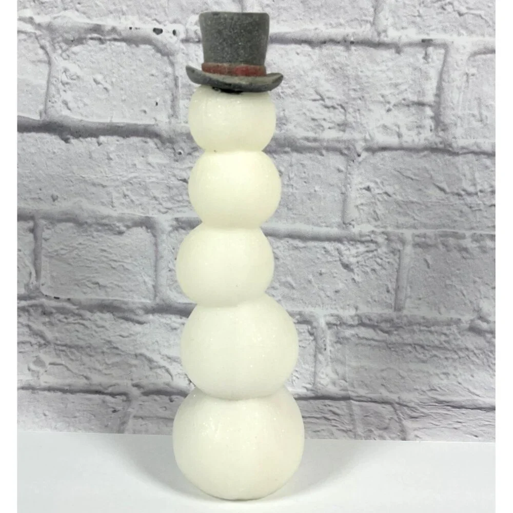 VTG Retro Stacked Snowman Light Works Totem Pole Christmas Holiday Illumination - Picture 3 of 16